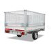 75cm hoge loofrekken met gaaswerk voor Twins Trailers kipper of plateauwagen met een laadbak van 307x157cm