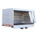 Huifdoek 330x180x180cm 3318-Z-SFZ-18-7500 ten behoeve van huif met schuifzeil voor Eduard plateauwagen, multitransporter of kipper met een laadbak van 330x180cm. Hoogte 180cm gemeten vanaf de laadvloer. Kleur van het huifdoek is 7500 grijs.
