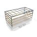 Huifstellage 406x200x200cm 4020-S-STD-200 ten behoeve van standaard huif voor Eduard plateauwagen of multitransporter met een laadbak van 406x200cm. Hoogte 200cm, gemeten vanaf de laadvloer.