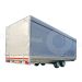 Huifdoek 606x200x180cm 6020-Z-SFZ-18-7500 ten behoeve van huif met schuifzeil voor Eduard plateauwagen of multitransporter met een laadbak van 606x200cm. Hoogte 180cm gemeten vanaf de laadvloer. Kleur van het huifdoek is 7500 grijs.