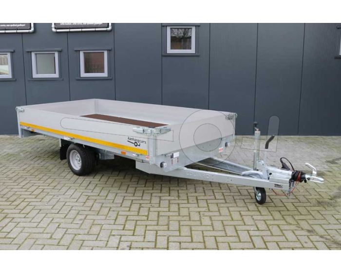 Eduard enkelas plateauwagen 310x160cm laadvermogen 1500kg laadvloerhoogte 56cm