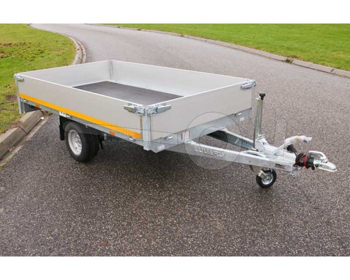 Eduard enkelas plateauwagen 310x160cm laadvloerhoogte 63cm bruto laadvermogen 1500kg