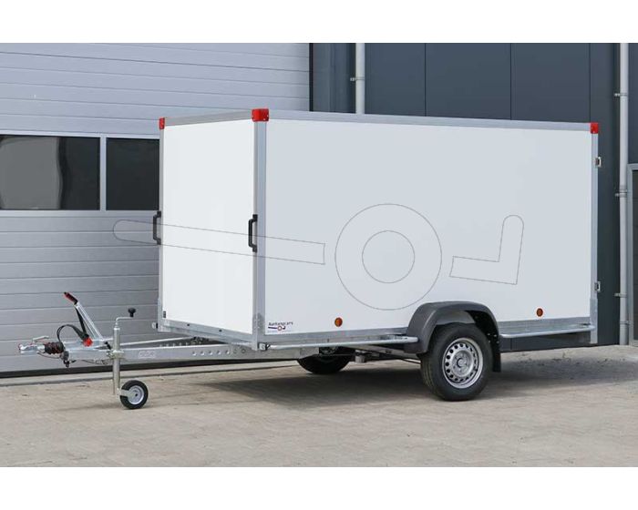 Power Trailer enkelasser gesloten aanhangwagen 307x180x188 cm bruto laadvermogen 750 kg geremd