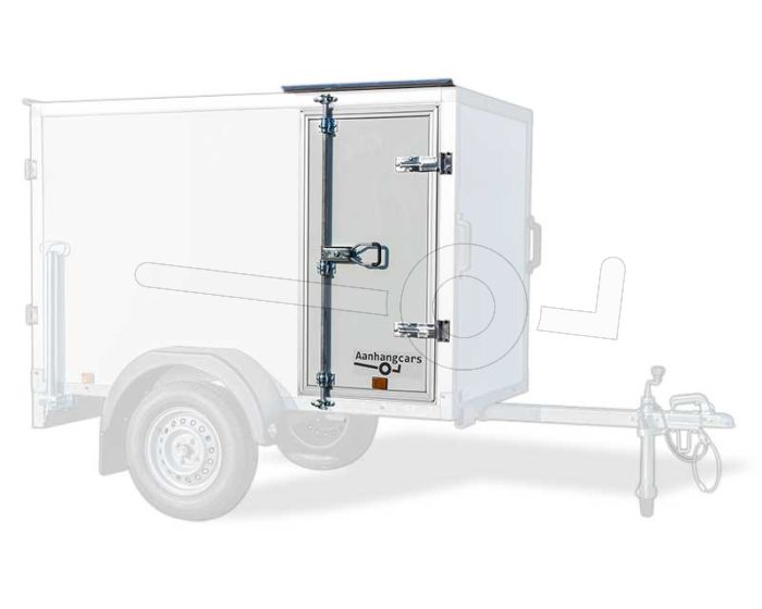 Optionele zijdeur tot 210 cm hoog voor Powertrailer gesloten aanhangwagen 