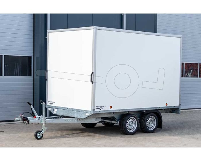 Power Trailer tandemas gesloten plateau aanhangwagen 307x160x150cm 2700kg