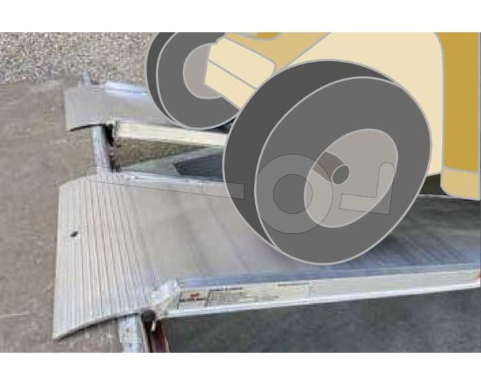 Oprijplaat MPCL065/18 180x50 cm draagvermogen 1000 kg