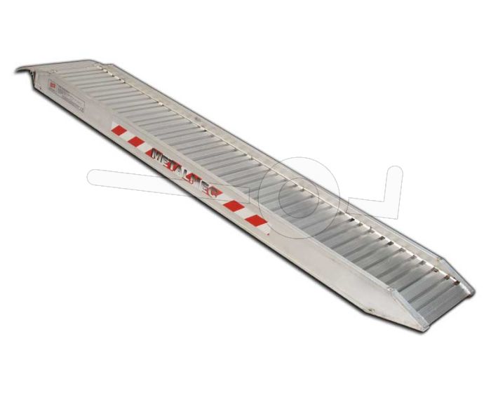 Aluminium oprijplaat Metalmec M125/30L 300x34cm draagvermogen 2250kg draagvermogen 2250kg aanslag laadvloer