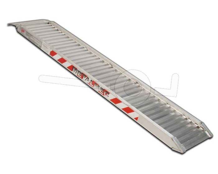 Aluminium oprijplaat Metalmec M100/35L 350x34cm draagvermogen 875kg