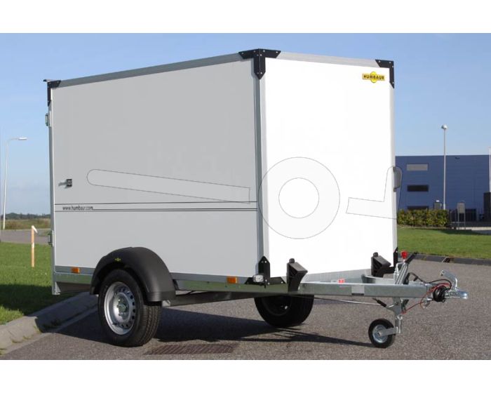 Humbaur enkelas gesloten aanhangwagen 304x151x180cm 1500kg
