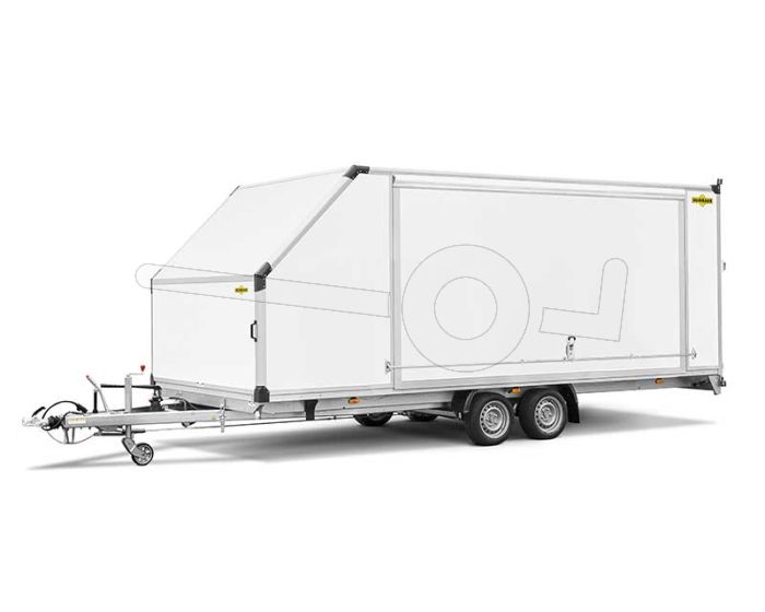 Humbaur MTKB gesloten autoambulance met kantelbare laadvloer