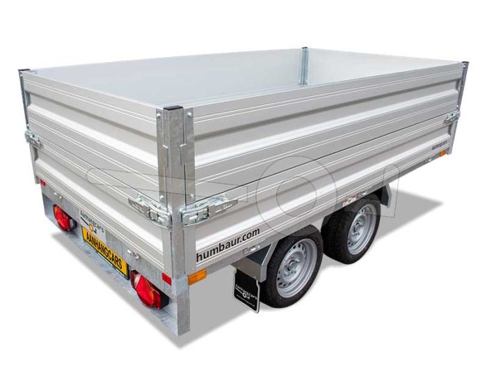 Opzetborden 35cm hoog voor Humbaur HUK achterwaartse kipper met bakmaat 268x150cm.