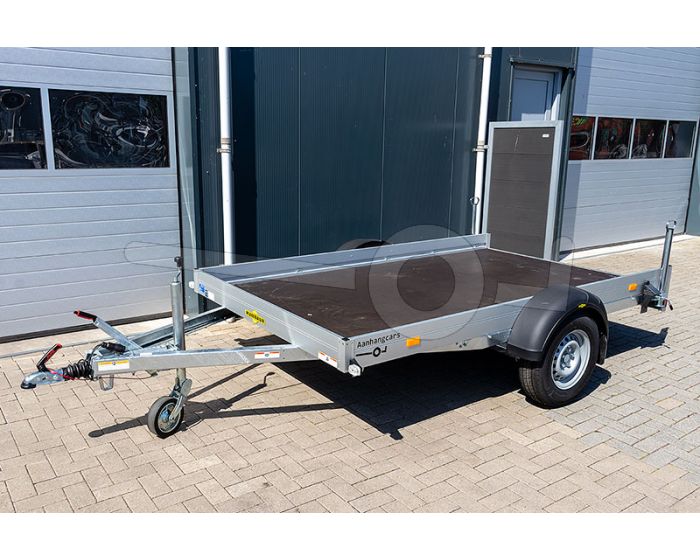 Voorloper ritme Inspecteur Humbaur transporter voor kleine voertuigen KFT 153117, 311x176x15,  bruto1500kg (1196 netto), vloerhoogte 57cm, banden 14", enkelas