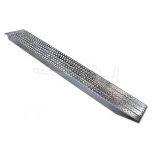 Aluminium oprijplaat Metalmec M120S/3/50 met aluminium loopvlak 500x36cm draagvermogen 2393kg