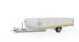 Opzetborden set 30cm (extra hoogte)bovenscharnierend 406x220, voor Eduard plateauwagen of multitransporter