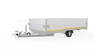 Opzetborden set 40cm (extra hoogte) bovenscharnierend 406x220 voor Eduard plateauwagen of multitransporter