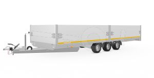 Opzetborden set 40cm (extra hoogte) bovenscharnierend 606x220, voor Eduard plateauwagen of multitransporter
