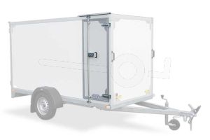 Optionele zijdeur in Twins Trailers gesloten aanhangwagen 150cm hoog