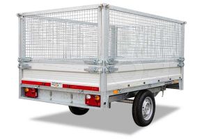 Loofrekken van 75cm hoog voor Twins Trailers kipper of plateauwagen met een laadbak van 257x157cm