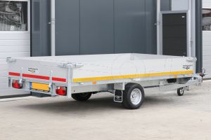Eduard multitransporter enkelas 310x180cm 30cm aluminium borden 1350kg laadvloerhoogte 56cm