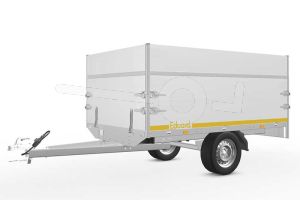 Opzetborden set 60cm (extra hoogte) bovenscharnierend 250x145cm, voor Eduard plateauwagen