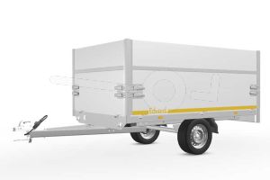 Opzetborden set 60cm (extra hoogte) bovenscharnierend 260x180cm, voor Eduard plateauwagen of multitransporter