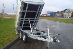 Eduard achterwaartse kipper handmatige bediening 310x160cm 750kg ongeremd