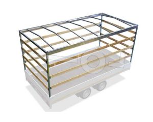 Huifstellage voor Eduard aanhangwagen 260x180, 160cm hoogte vanaf laadvloer (alleen frame)