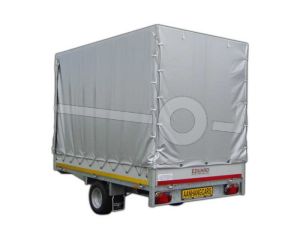 Standaard huifdoek voor Eduard plateauwagen 260x180, 160cm hoog vanaf de laadvloer (zonder frame) Kleur: 7500  grijs.