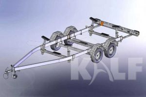 Kalf stallingstrailer voor motorboot Stall 2700 650x200 cm 2700 kg