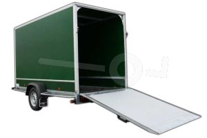 Optionele achterklep 150x150cm in plaats van twee achterdeuren Power Trailer gesloten aanhangwagen