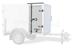 Optionele zijdeur tot 210 cm hoog voor Powertrailer gesloten aanhangwagen 
