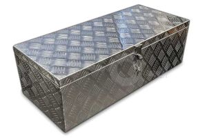 Aluminium materiaalkist 76x33x24,5cm met slot zonder handvatten