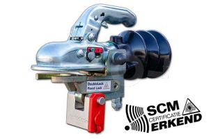 Disselslot DoubleLock Type EM 350, SCM goedgekeurd. t/m &Oslash; 50/65 mm 3.500kg, kruislings M14 (Knott, Albe en WW)