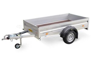 Humbaur enkelas aluminium aanhangwagen H 752113 205x131cm 750kg ongeremd