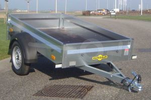 Humbaur Steely enkelas aanhangwagen met metalen borden 205x110cm 750kg ongeremd