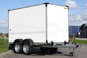 Humbaur tandemas gesloten aanhangwagen 304x151x200cm 2500kg