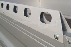 Reling op zijwanden voor Humbaur HA aluminium aanhangwagen 251 cm lang