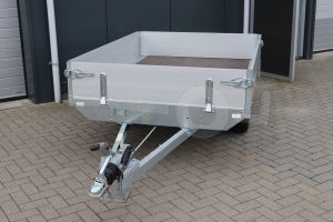 Eduard plateauwagen 2514-3-PB30-075-63, 250x145cm, bruto 750kg geremd, laadvloerhoogte 63cm, geremde enkelasser.