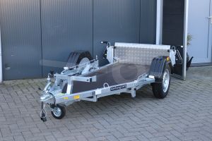 Motortrailer Blyss MP3  kantelbaar, afmeting laadvloer lxb 240x88cm (totale afmetingen lxb 327x159cm), enkelas ongeremd, Bruto 500kg (netto laadvermogen 320kg), Banden 155/80R13