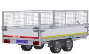 Loofrekken 310x180 (lxb bak) 60cm hoog voor Eduard plateuawagen, kipper of multitransporter met borden