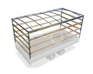 Huifstellage voor schuifzeil voor Eduard plateauwagen 310x200, 220cm hoogte vanaf laadvloer (alleen frame)