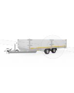 Opzetborden set 40cm (extra hoogte), bakmaat 456x220, voor Eduard plateauwagen of multitransporter