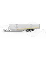 Opzetborden set 40cm (extra hoogte), bakmaat 606x200, voor Eduard plateauwagen of multitransporter