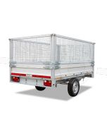 Loofrekken van 75cm hoog voor Twins Trailers kipper of plateauwagen met een laadbak van 257x157cm