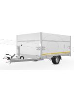 Opzetborden set 70cm (extra hoogte) bovenscharnierend 260x180cm, voor Eduard plateauwagen of multitransporter