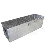 Aluminium materiaalkist 123 x 38 x 38 cm voorzien van slot en handvatten