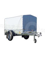 Huif compleet voor Humbaur 1000 serie Steely 205x110, 100cm hoog grijs. Ongemonteerd