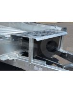 Graafbakplateau met materiaalkist voor Vlemmix machinetransporters
