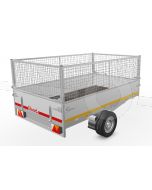 Loofrek 300x150 (lxb bak) 60cm hoog voor Eduard plateauwagen en kipper