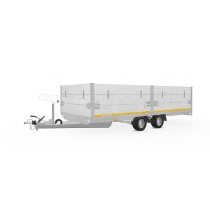 Opzetborden set 60cm (extra hoogte) bovenscharnierend 456x200cm, voor Eduard plateauwagen of multitransporter